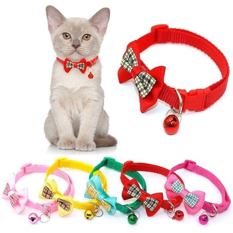 Pet collar cat and dog universal adjustable traction rope cute teddy small dog bell