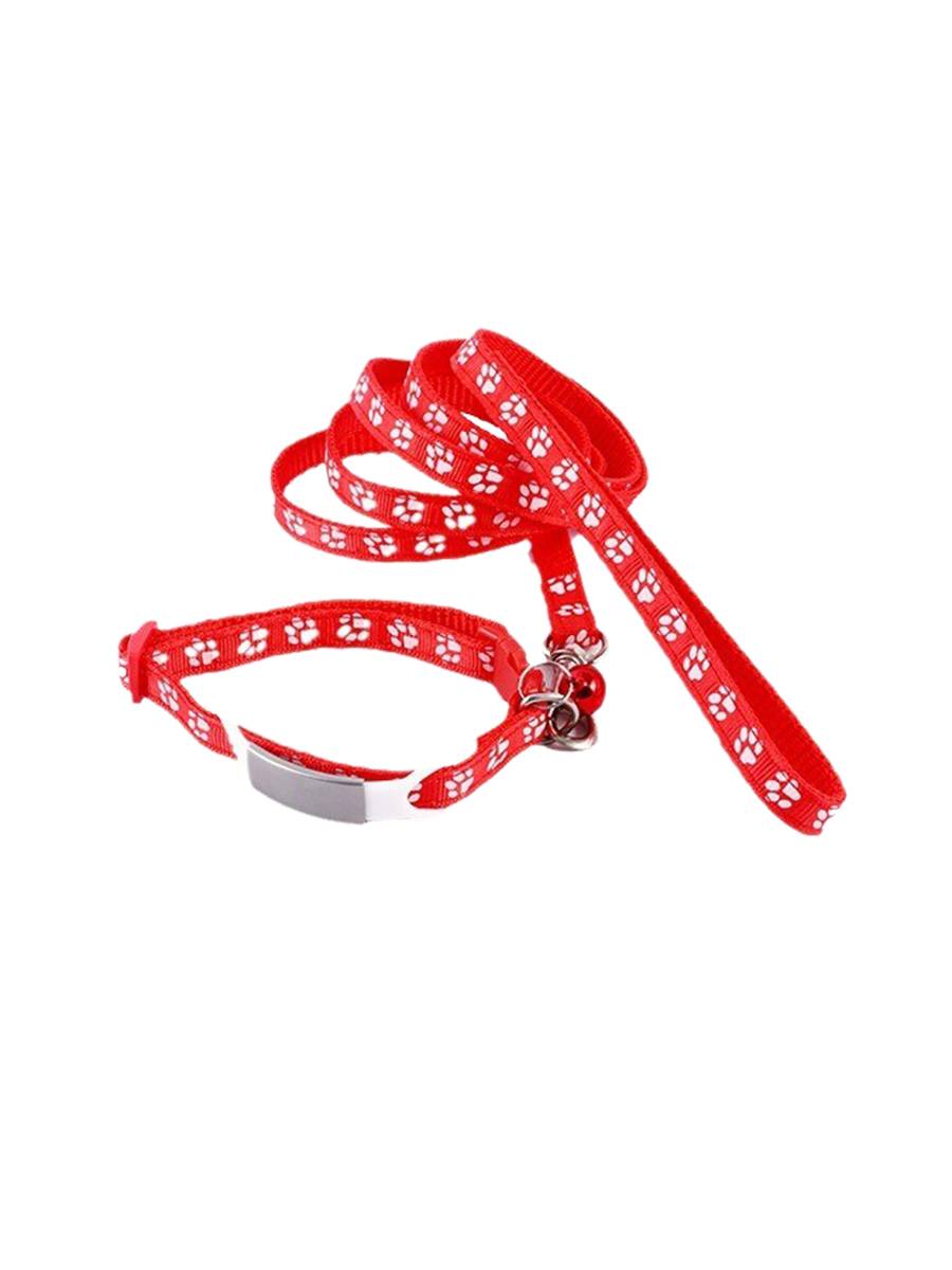 Pet collars Customized kittens traction rope engraved name cat necklace dog circle neck ring to prevent loss tag