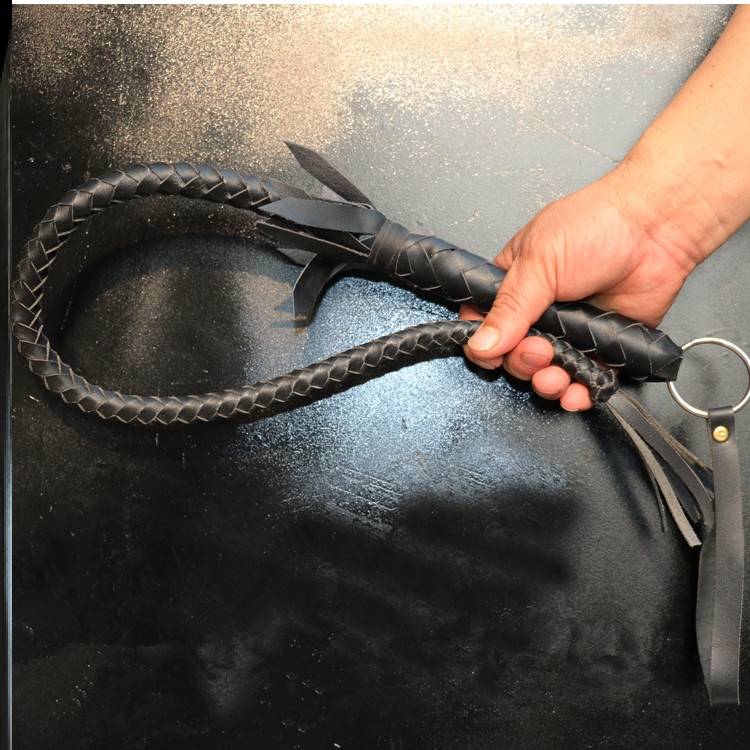 One metre of black and pure oxen whips