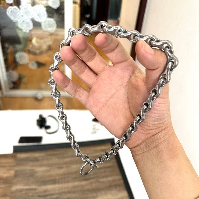 304 Stainless Steel Dog Stranged Remapped Pinthon, Middle Dogs, Dogs, Golden Mao Dubin Case Dog Training Chain