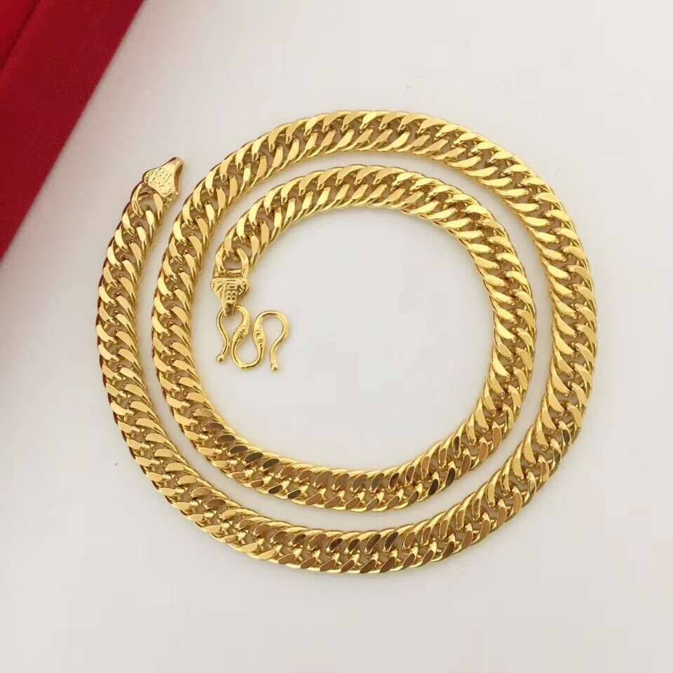 a gold necklace of 8mm 60m and 59g