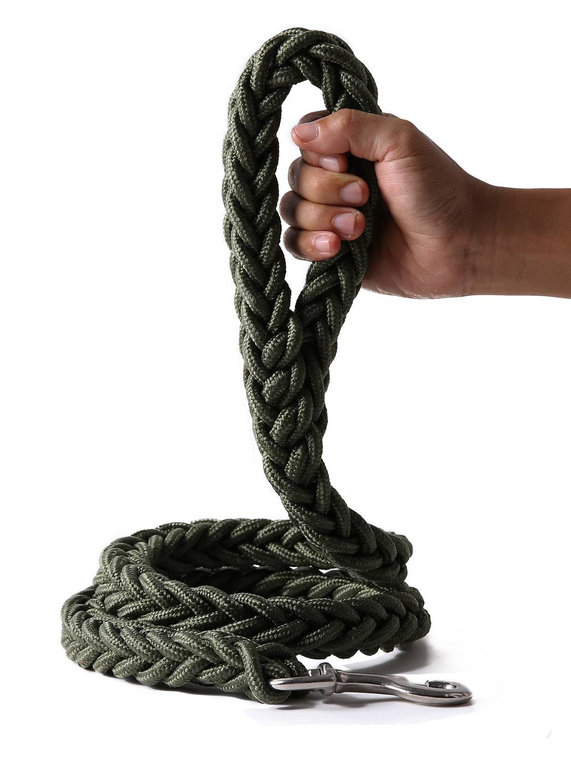 Eight -shaped weaving bold twist traction rope large and medium -sized dog traction with dog rope pet golden retriever dog walking dog rope