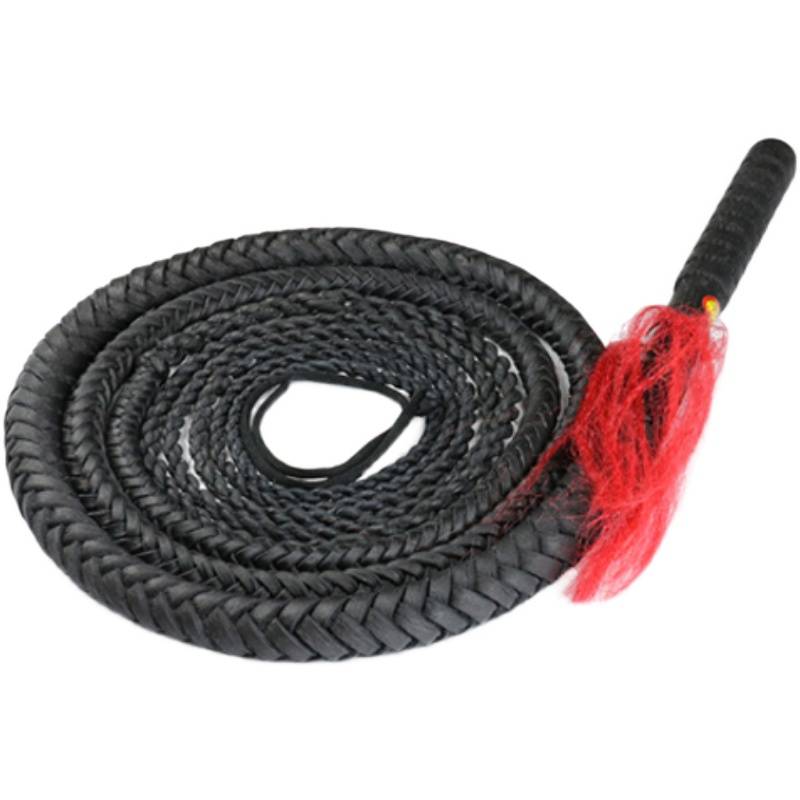 True pure cowhide whip non -unicorn whip fitness whip martial arts sheep long whip, soft whip whiping whip