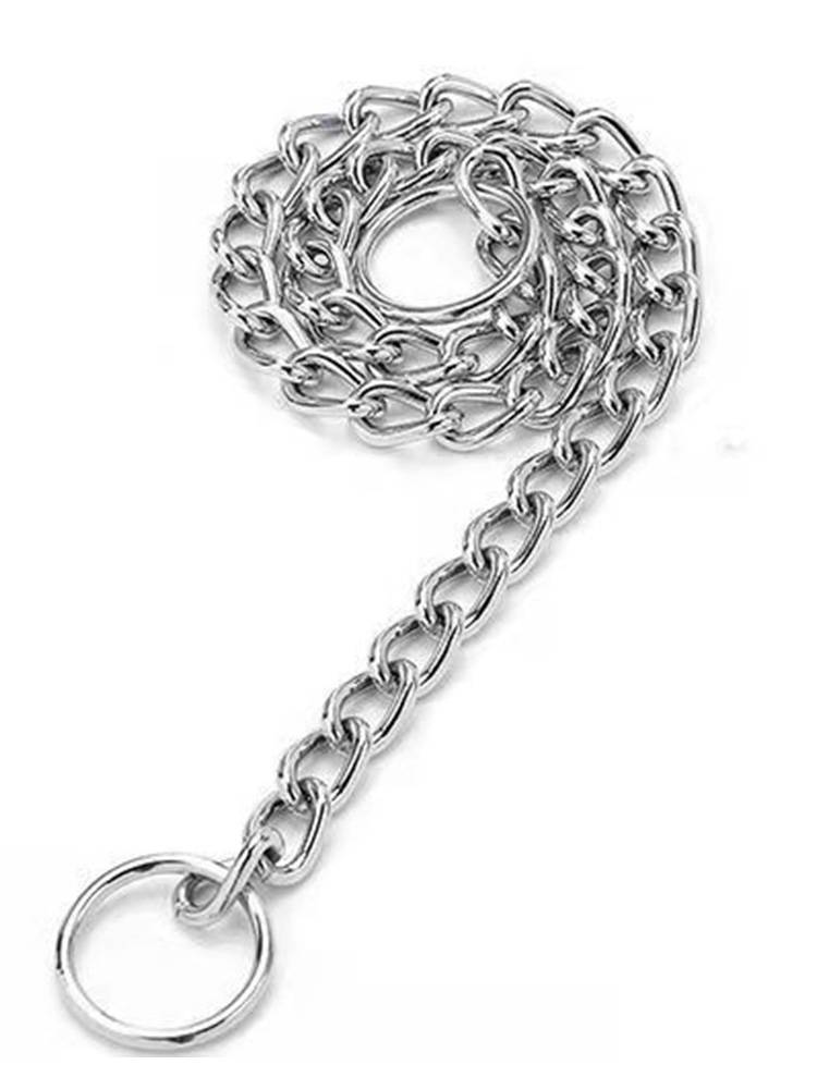Stainless steel P chain dog collar neck, snake chain, Golden Mao Rowella large dog training chain chain