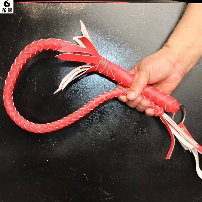 One metre of red, pure cow-skin whips