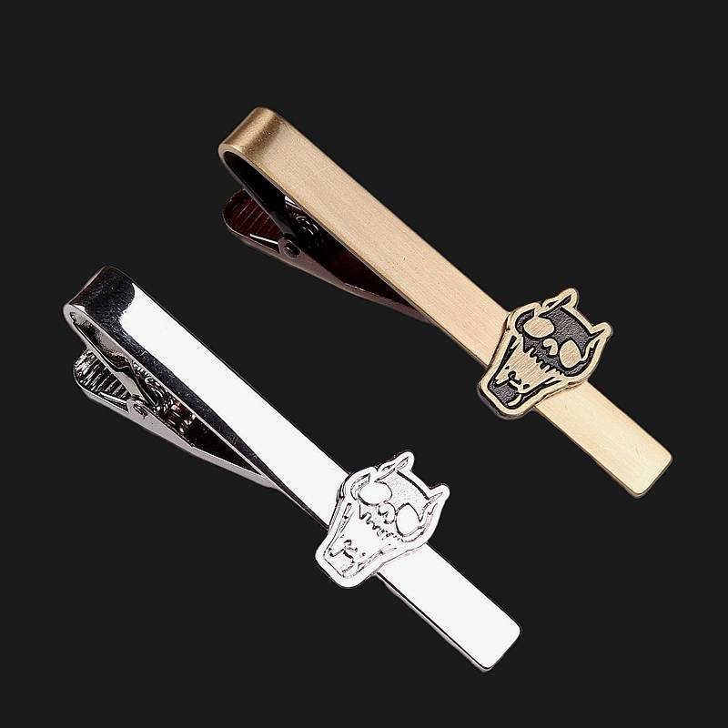 JOJO Jiliangji Shadow Tie Men's Personality Trend Flowing Copper Fashion Silver Cat Cat Skeleton Gift Box