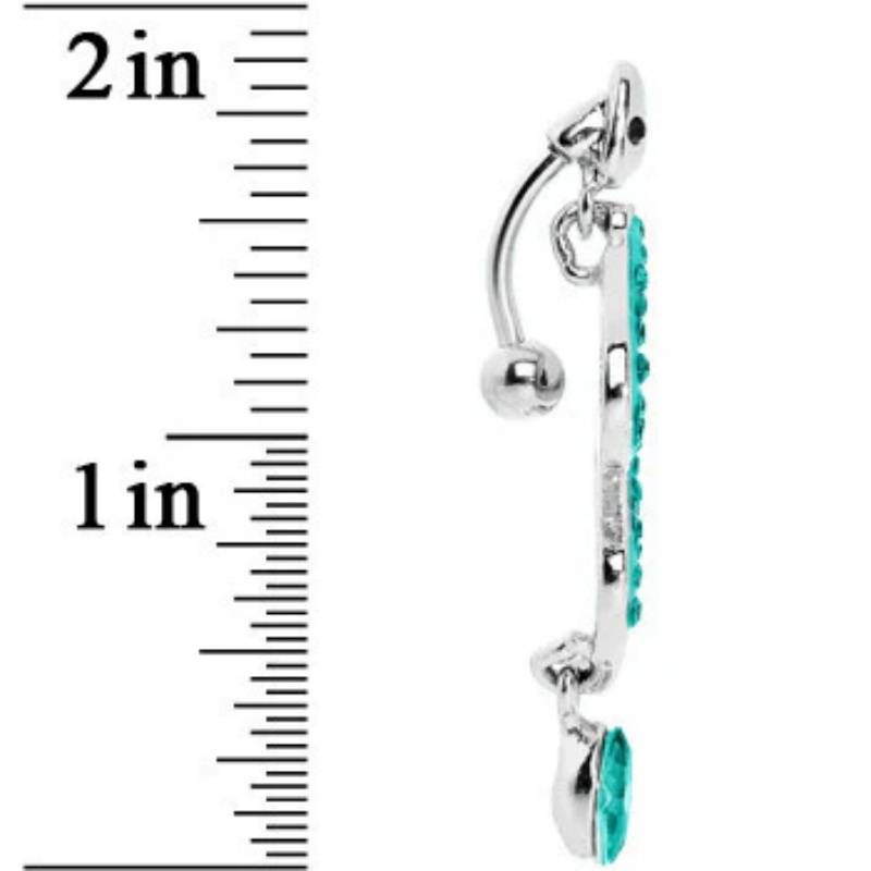 The new puncture umbilical ring accessories medical steel anti -allergic thick needle pendant belly buckle sexy little snake inverted umbilical nail
