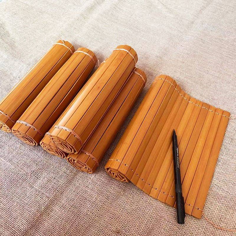 Blank Bamboo Jane Book Handmade Bamboo Scholarship Custom Retro Bamboo Book DIY Handwriting Love Letter Stage Performance Prop