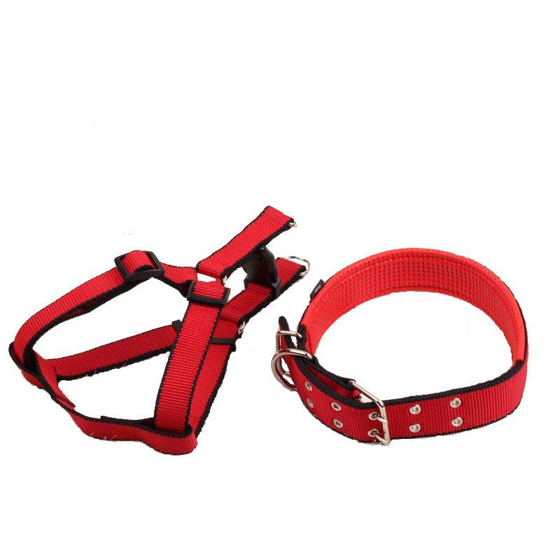 Pet dog collar small, medium large, large dog horses, neck ring teddy anti -bite neck, golden retriever, tape chest strap