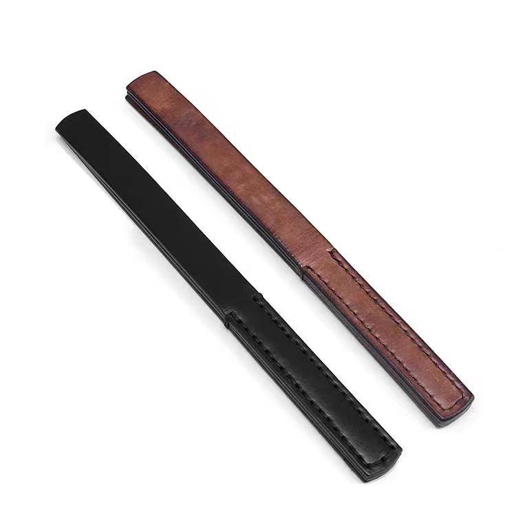 Braat Tap Hexiao Valley Small Circle Practice Tools Three -layer Leather Shooting Skin Skin Plord Brown Palm Quit ruler