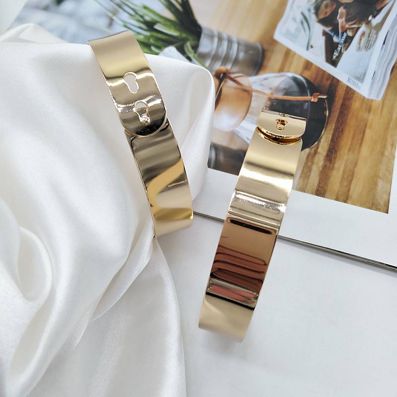 Europe and the United States, fashionable exaggerated metal light, wide -footed ring punk bangs, female with high heels, foot bracelets CUFF