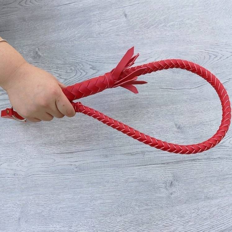 RED 70 CM LEATHER HANDLE - N28