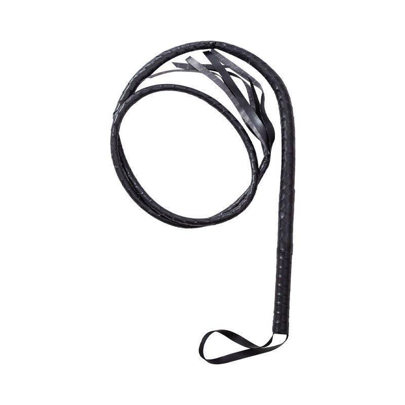Shepherd long leather whip PU Black Hall Plord COS Knight Equipment JK camera props lol small fitness bulk snake whip