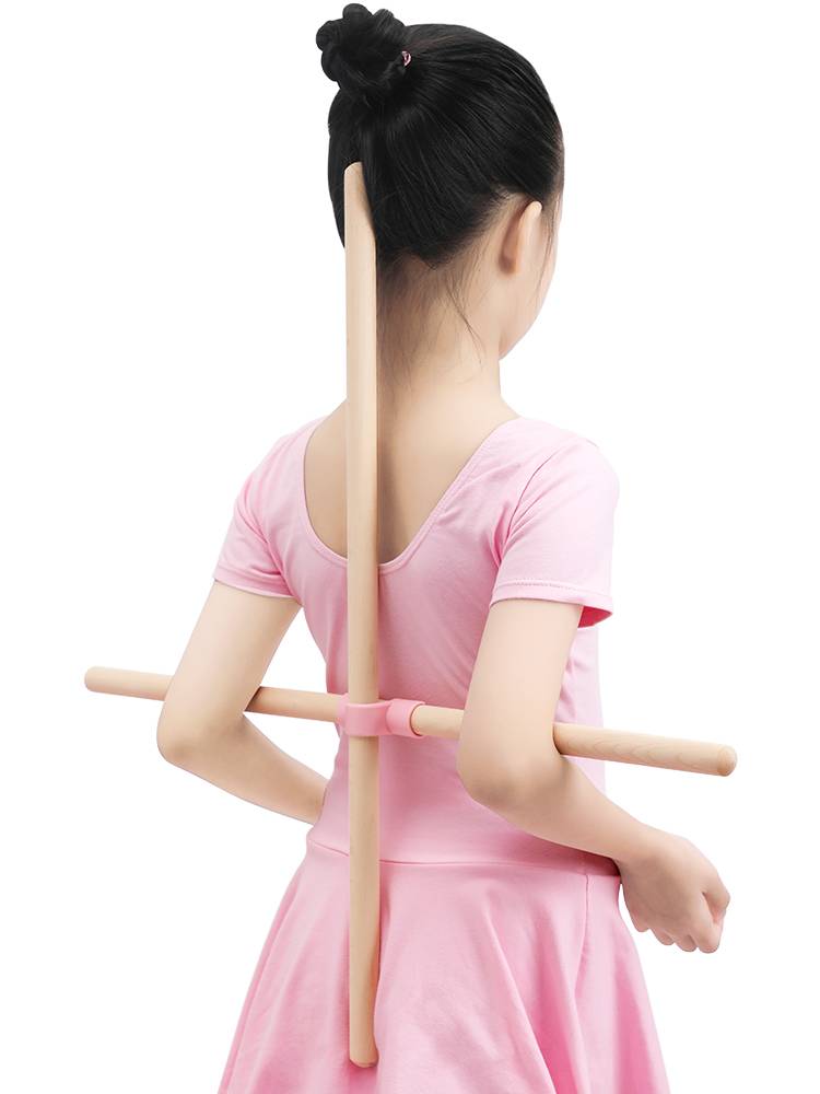 Yoga stick wooden stick solid wood -shaped sticks open back hump to shaped children to correct open shoulders