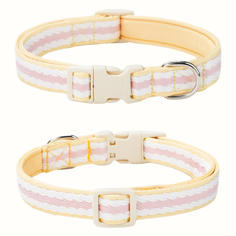 Dog neck collar collar puppy medium large dog neck ring Shiba Inu teddy golden hair dog chain neck pet supplies soft