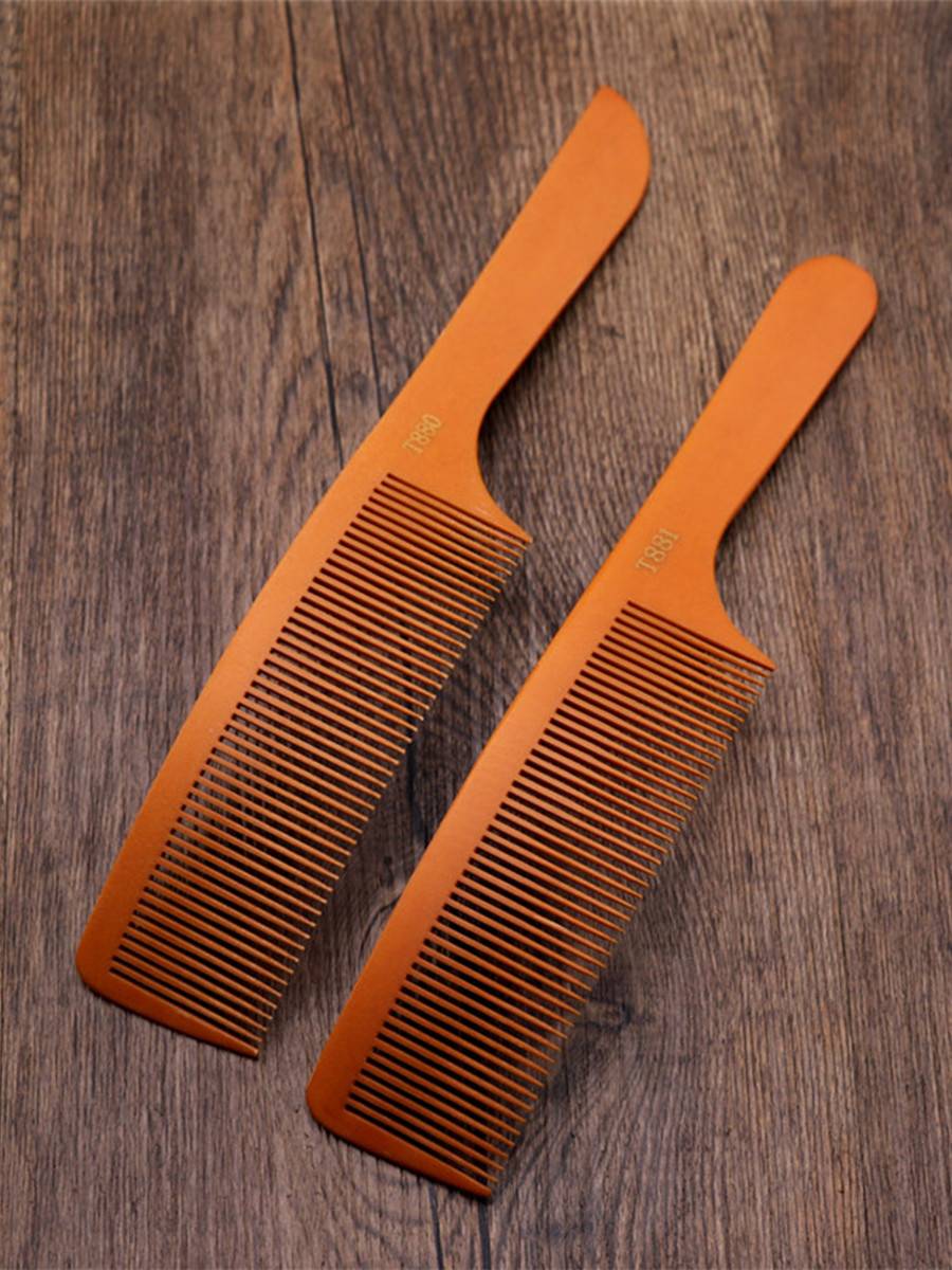 Barber shop dedicated bending combing men's hair cut head combed combed combed apple flat combat galler