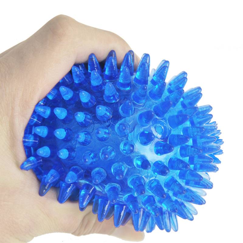 Dog toy, spin the ball, grind teeth, teeth, teeth, biting sound ball, big, medium -sized dog golden hair, teddy border foam dog elastic ball