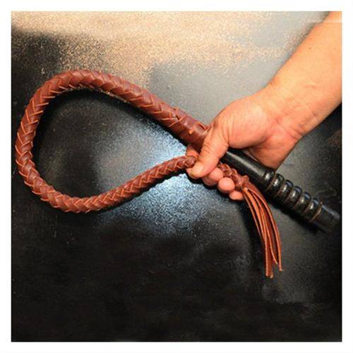 1 m brown oxen whip in mongolia
