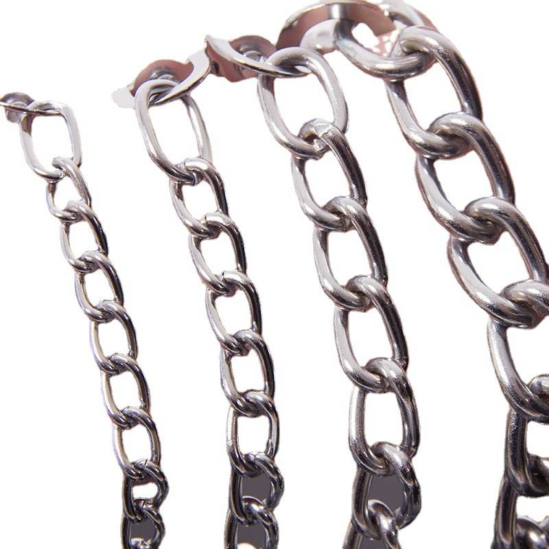 Dog leading rope dog rope single iron chain neck dog cat ropes cat led anti -free iron chain rope bolt dog walking dog