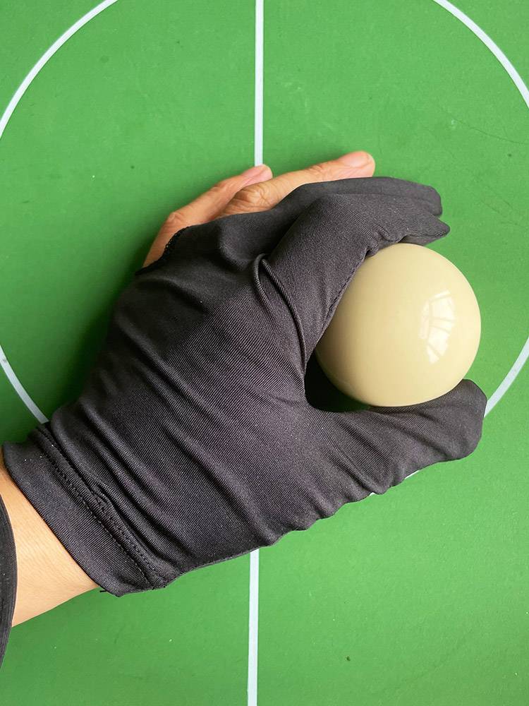 Billiards senior triple finger croak special professional glove high -elastic high -end professional anti -slip finger play goal ball