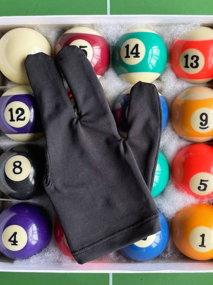 Billiards senior triple finger croak special professional glove high -elastic high -end professional anti -slip finger play goal ball