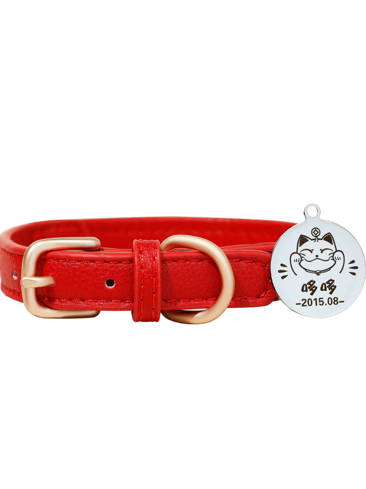 Engraving anti -throw dog collar cat bell ringing dog circle dog brand small and small dog cat brand pet tag cat circle dog circle