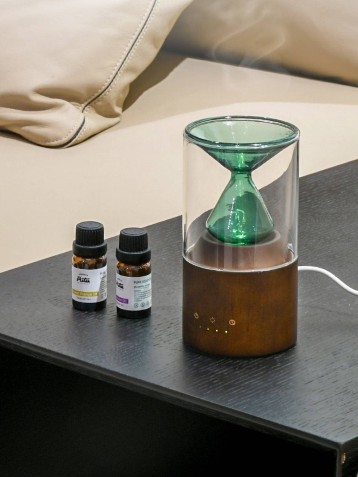 British Kakura Cold incense Creative Art Simple Essential Oil Exclusive Machine Lantern glass solid wood jet fragrance