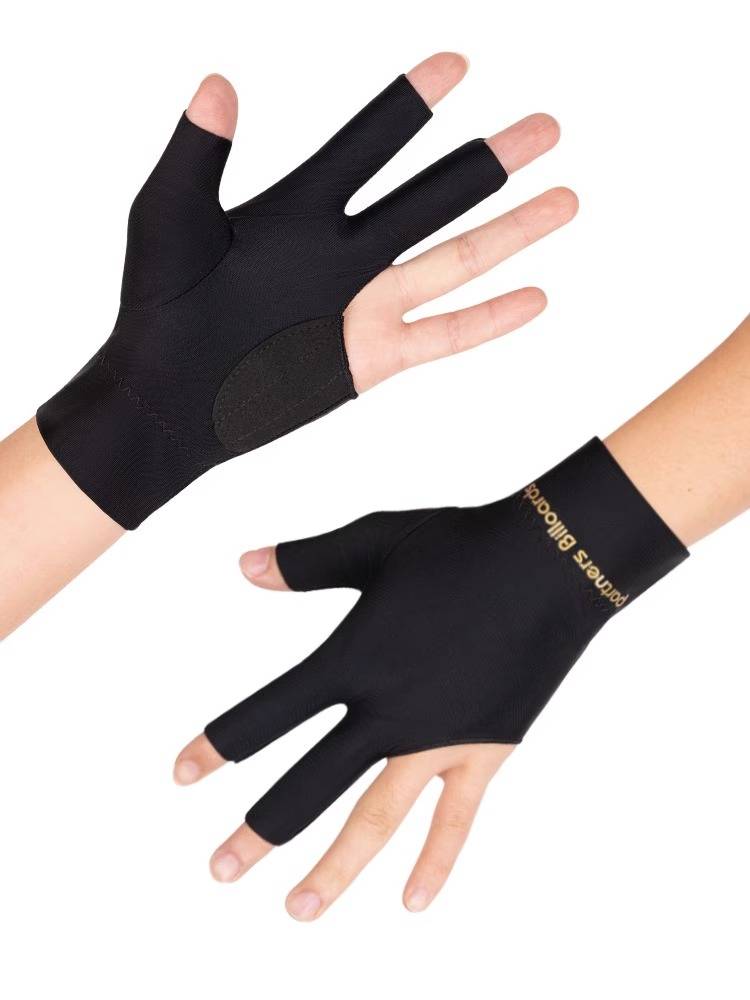 Professional billiard gloves Three fingers, which are breathable, professional high -end anti -slip fingers, table tennis special gloves men and ladies