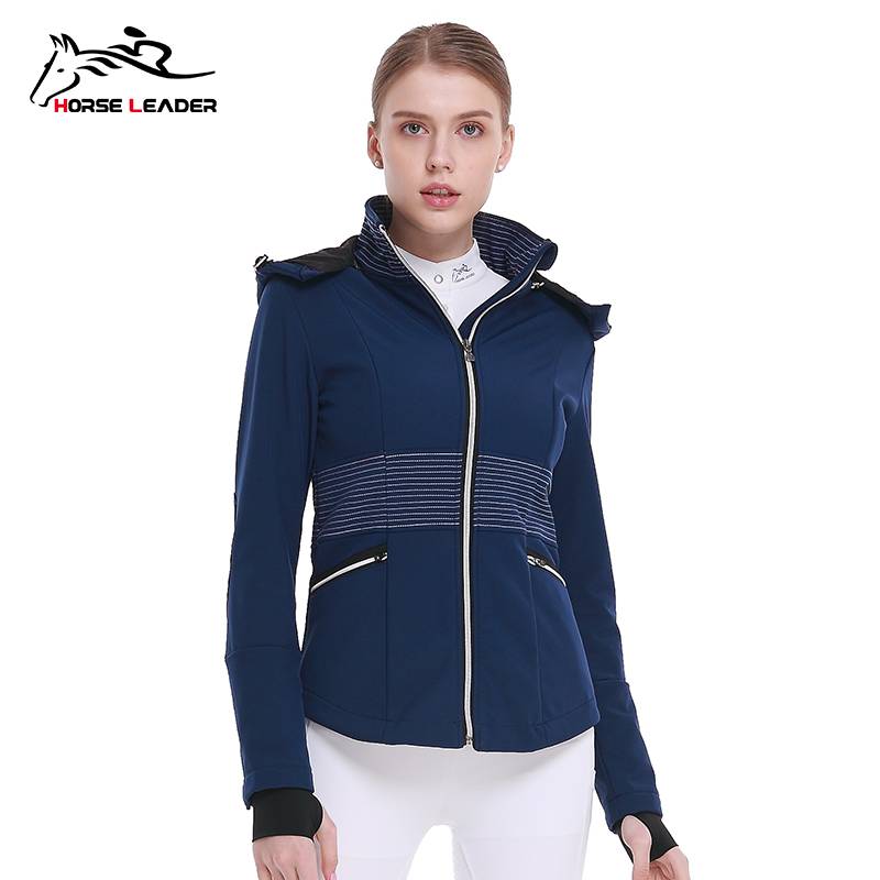 Women's autumn and winter horse riding costumes plus velvete thickened equestrian jacket windproof women's equestrian equipment jacket competition clothing
