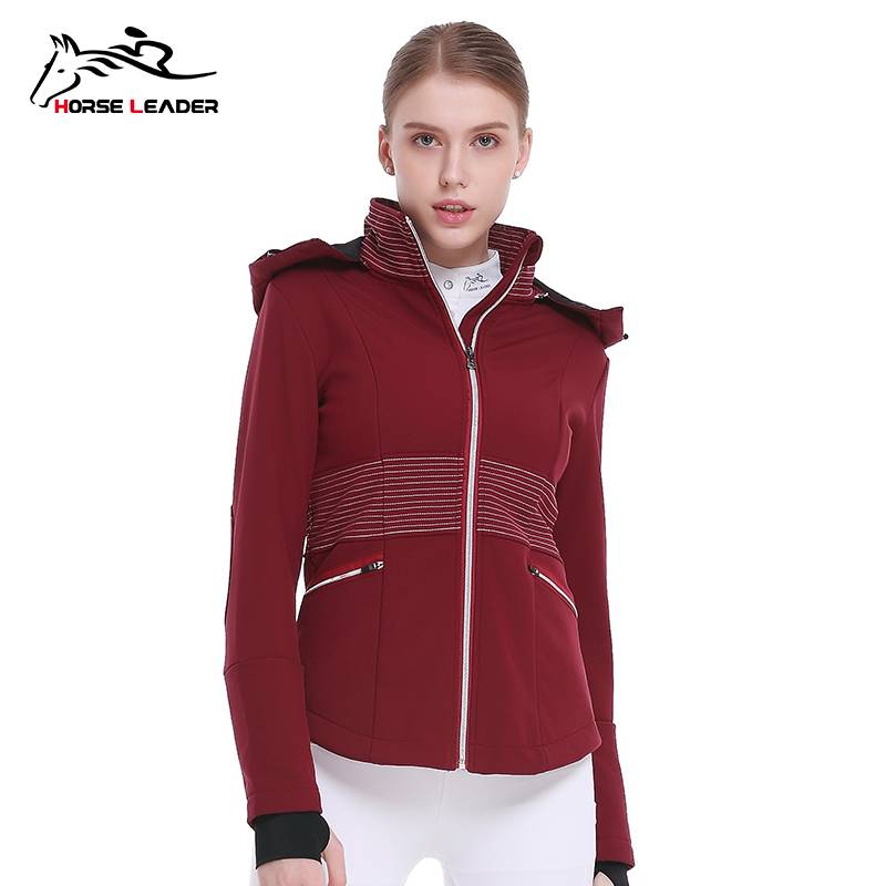 Women's autumn and winter horse riding costumes plus velvete thickened equestrian jacket windproof women's equestrian equipment jacket competition clothing