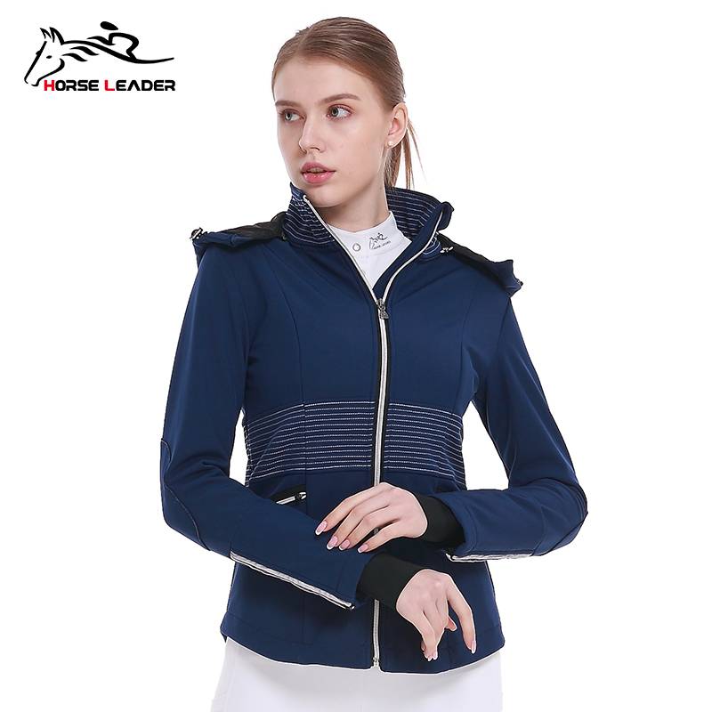 Women's autumn and winter horse riding costumes plus velvete thickened equestrian jacket windproof women's equestrian equipment jacket competition clothing