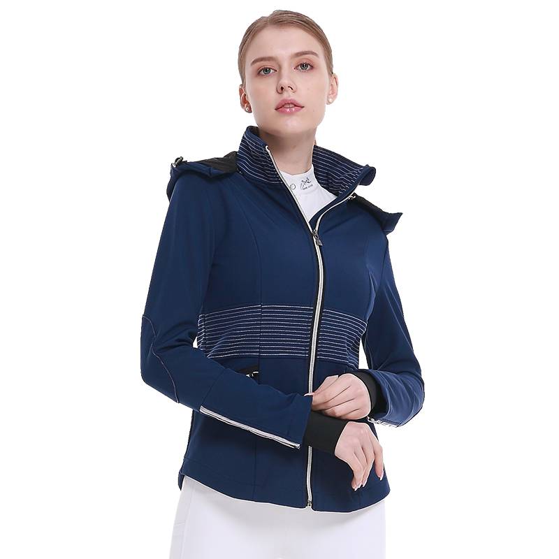 Women's autumn and winter horse riding costumes plus velvete thickened equestrian jacket windproof women's equestrian equipment jacket competition clothing