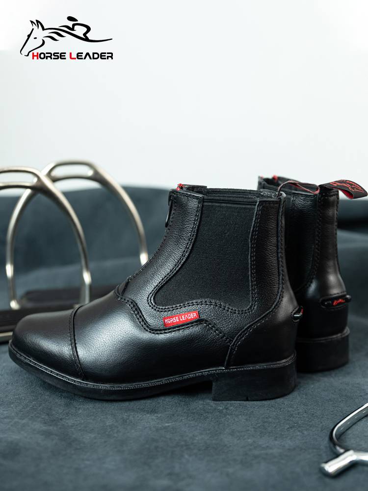 HorseLeader equestrian short boots spring and summer, wear -resistant and breathable children riding boots female cowhide men and women knight equipment