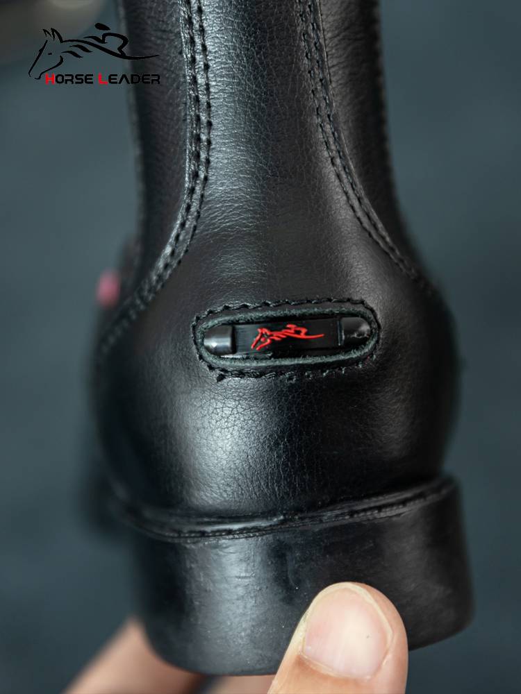 HorseLeader equestrian short boots spring and summer, wear -resistant and breathable children riding boots female cowhide men and women knight equipment