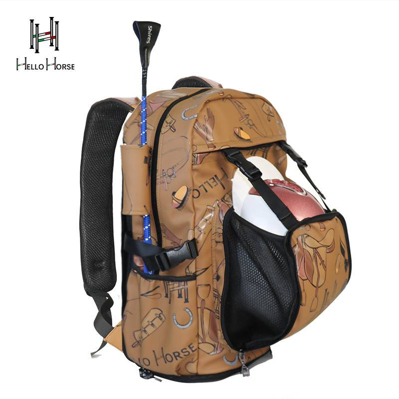 Hello Horse Equestrian Pack Biking Backpack Riding Backpack Horse Horse Cavaliers Bags Large Capacity Men and Children