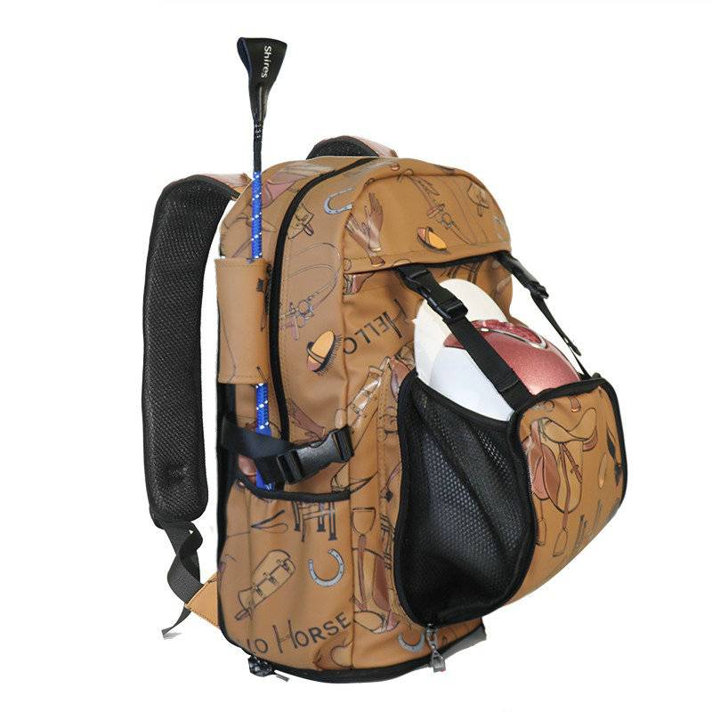 Hello Horse Equestrian Pack Biking Backpack Riding Backpack Horse Horse Cavaliers Bags Large Capacity Men and Children