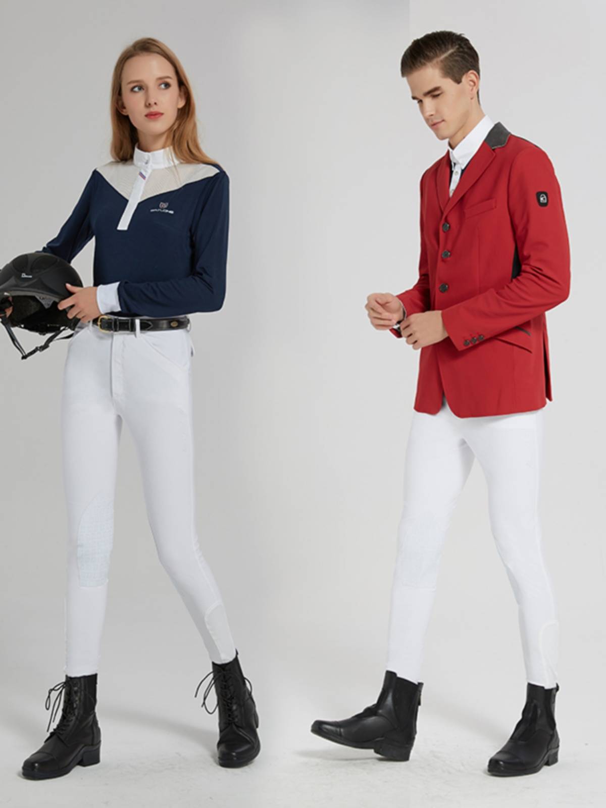 Silicone Equestrian Horse Horse Riding Pants Equestrian Riding Pants Male Women and Women's Blind high bombs, wear -resistant equestrian clothing riding equipment