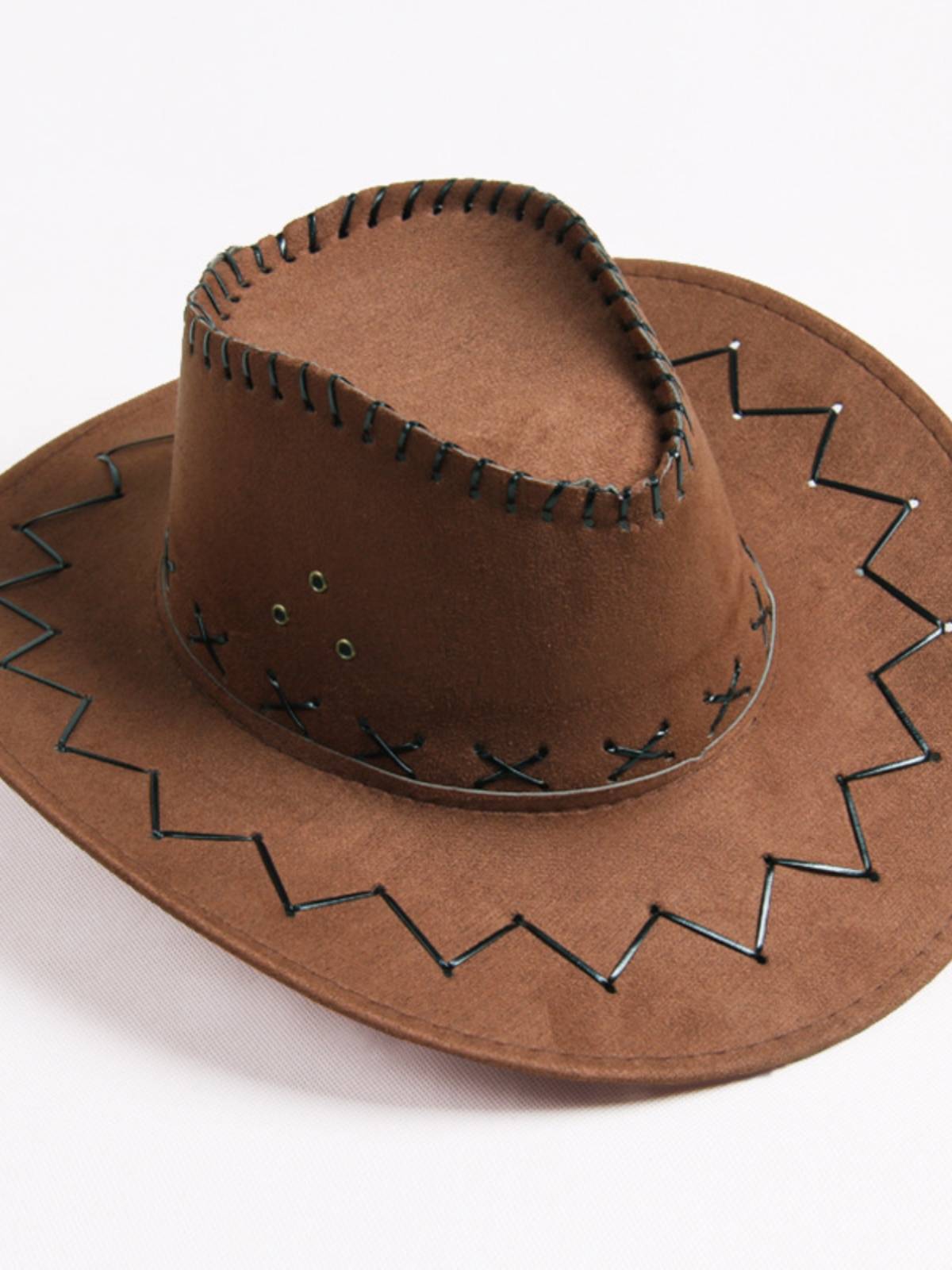Children's western denim hat outdoor grassland desert tourism wearing sunshaded hats, men and women, children and children, summer knight hats