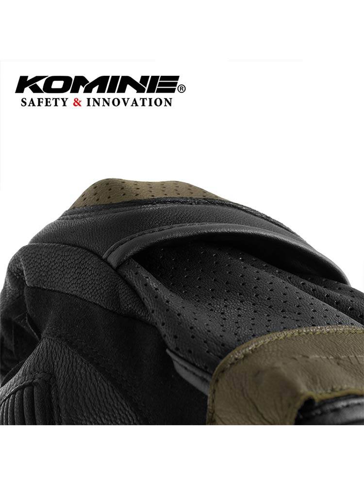 Komine spring and summer retro-winds goatskin Knight gloves Motorcycle CE armor anti-fall glove GK-2173