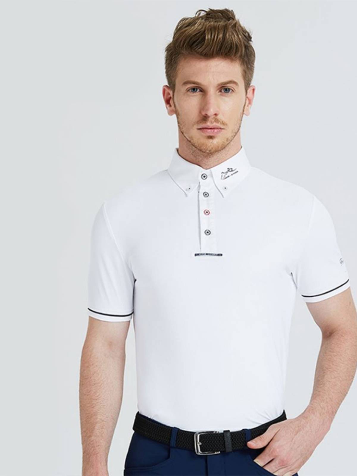 HorseLeader Equestrian short -sleeved T -shirt in summer thin equestrian clothing male knight clothing ride riding equipment