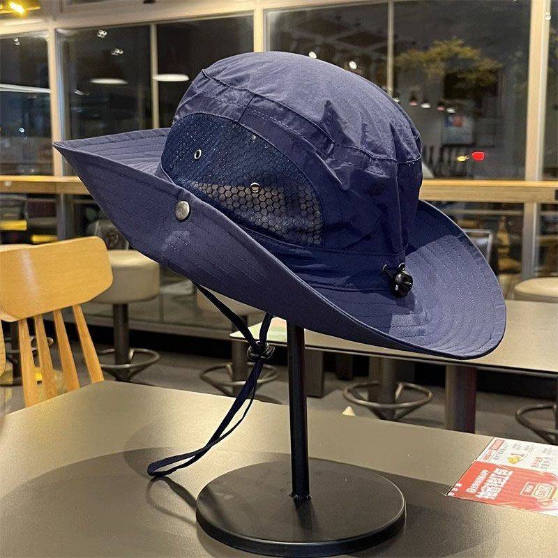 Shanxin sun hat Men and women hiking mountain camping fisherman hat outdoor fishing anti -ultraviolet western denim hat