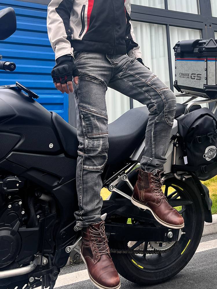 MOTO PANTS Kafera motorcycle jeans men and women high bullet car riding knight pants racing pants