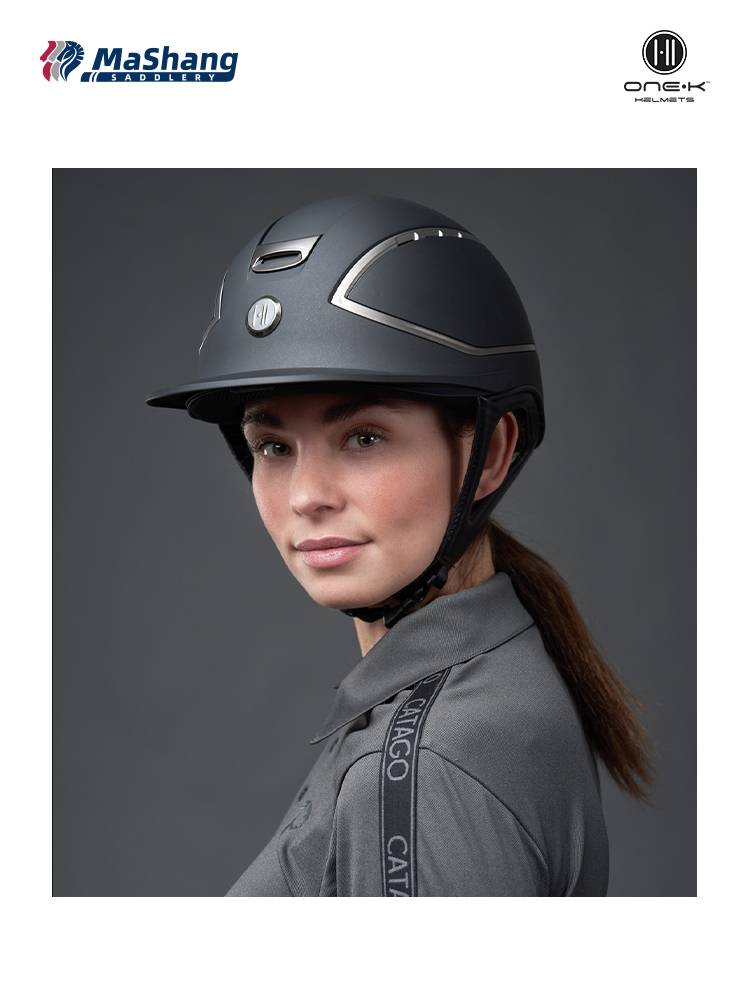 American imported OneK Equestrian helmet matte horse riding helmet can adjust the brim knights with men and women