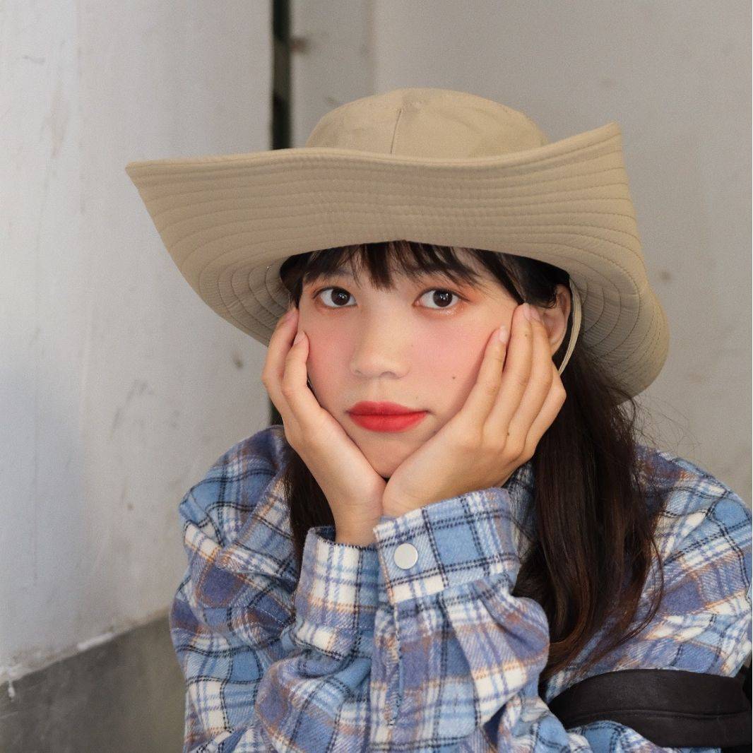 Fisherman hat Female outdoor large eaves anti -ultraviolet sunshade cap camping hiking hiking mountaineering sunscreen hat Western denim hat