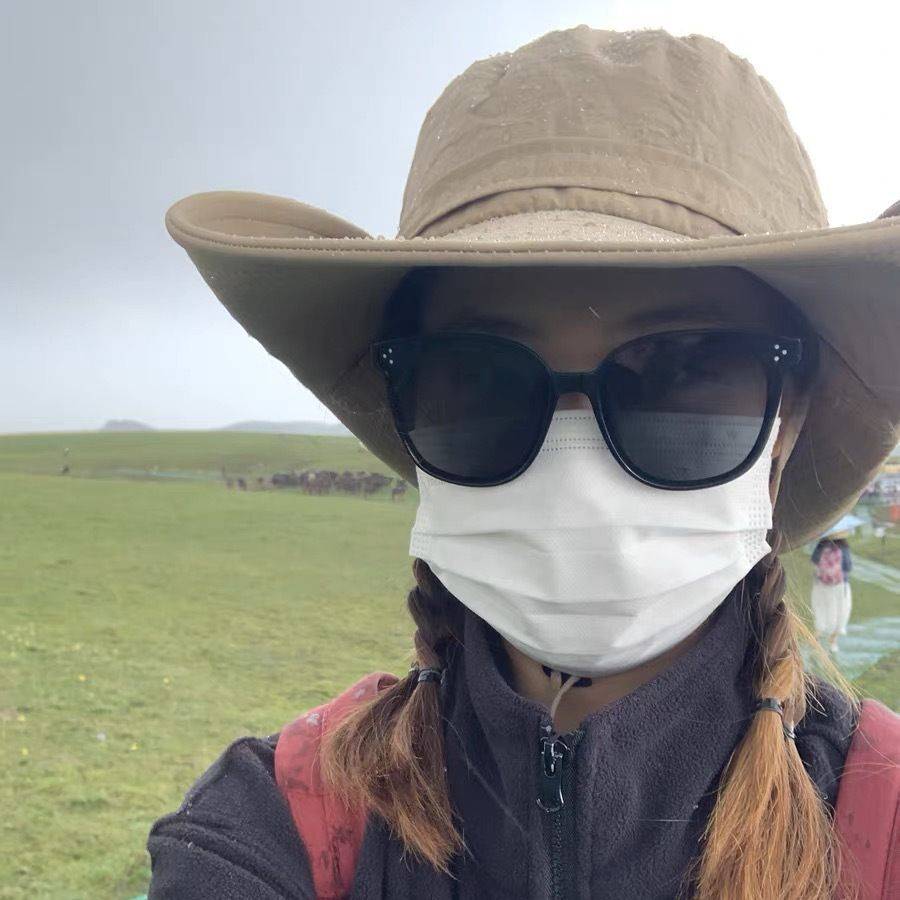 Fisherman hat Female outdoor large eaves anti -ultraviolet sunshade cap camping hiking hiking mountaineering sunscreen hat Western denim hat
