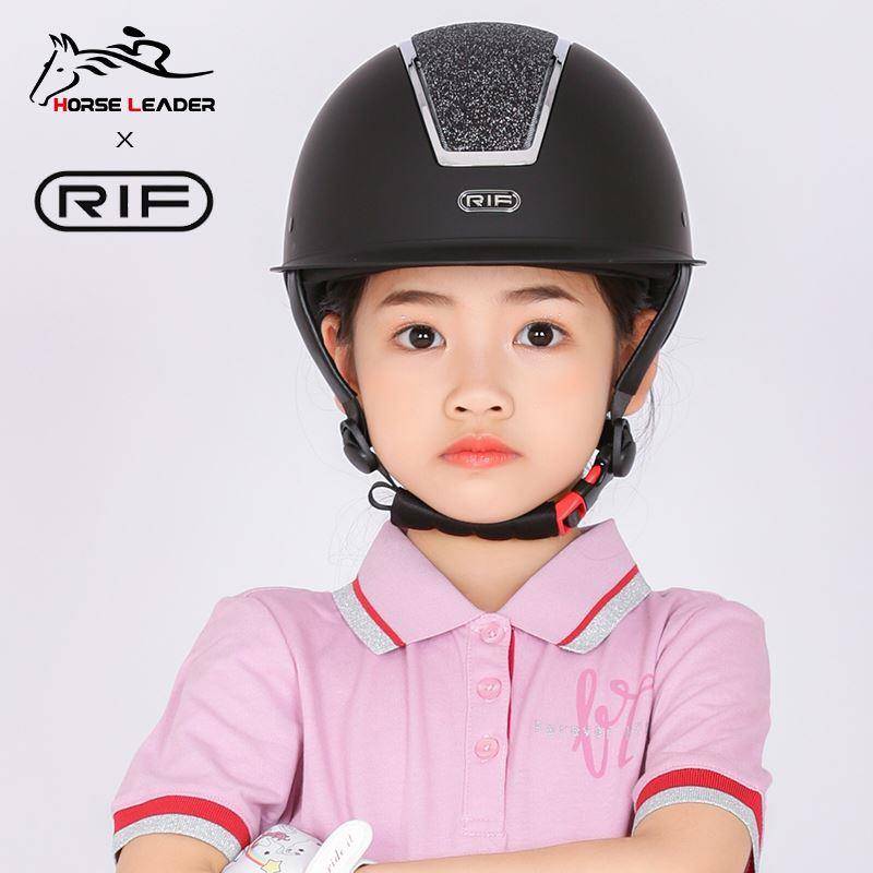 HorseLeaderxrif co -branded children's equestrian helmet spring and summer horse -riding hat equipment available equestrian hat