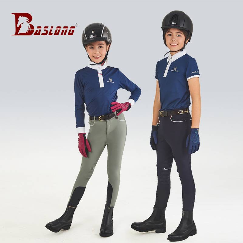Eight -foot dragon children's equestrian horse pants silicone, abrasion -resistant anti -skids and breathable male and female children's horse riding clothing knight equipment
