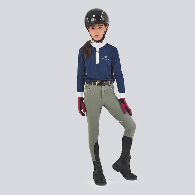 Eight -foot dragon children's equestrian horse pants silicone, abrasion -resistant anti -skids and breathable male and female children's horse riding clothing knight equipment