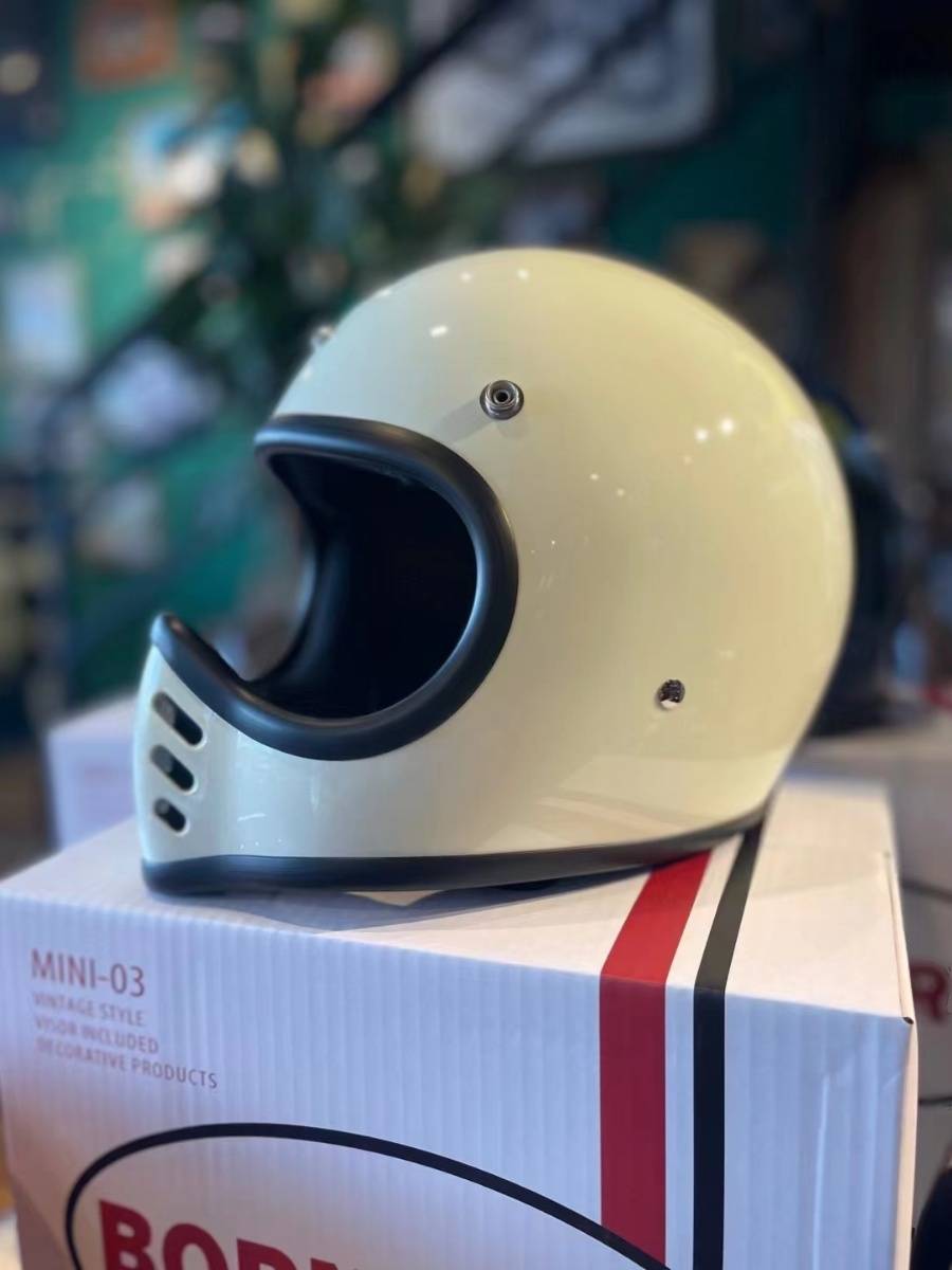 Bornfree helmet body helmet retro locomotive full helmet MINI MOTO3 Classic Morning House Helmet Harley Indian