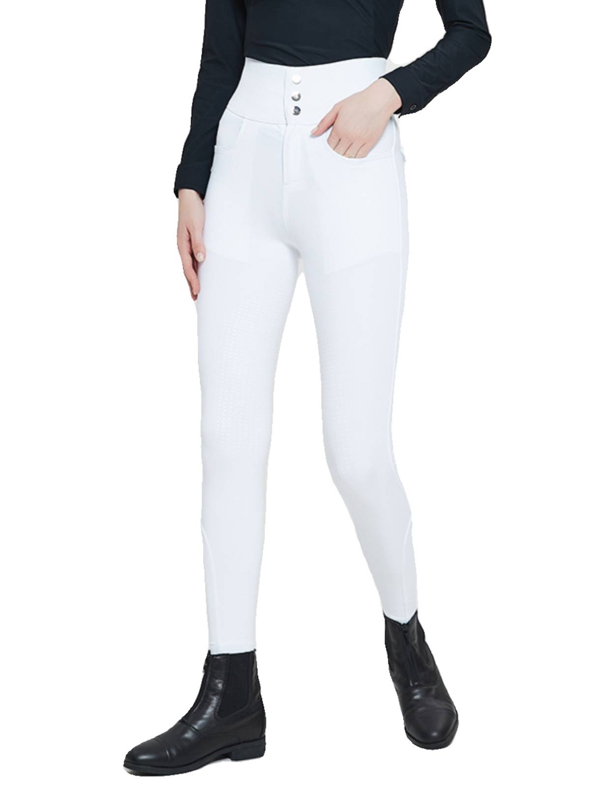 The high-backed horsepants, half-silk, four seasons of knights with their pants slid-resistant and grind-resistant horse-backing